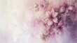 Delicate watercolor flowers bloom in a misty, ethereal landscape, with a gentle blend of pastel hues creating a peaceful and dreamy artistic expression