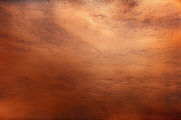 Poster - texture of old metal copper sheet with scratch