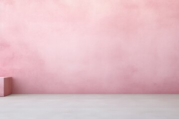 Wall Mural - Pink cement wall studio background for cosmetic product presentations.