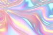 © Vibu design  gallery - Iridescent holographic abstract crazy texture. Hologram swirly and wavy background in pastel colors
