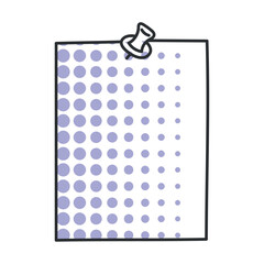 Sticker - Post it notes sketch icon Hand Draw Vector illustration