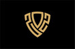ZOZ creative letter shield logo design vector icon illustration