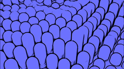 Wall Mural - up and down sliding columns of purple color. design. cartoon style of wavy background of long 3d sha