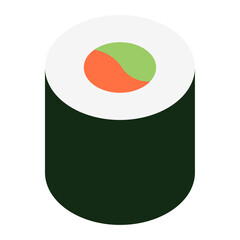 Sticker - sushi roll icon 