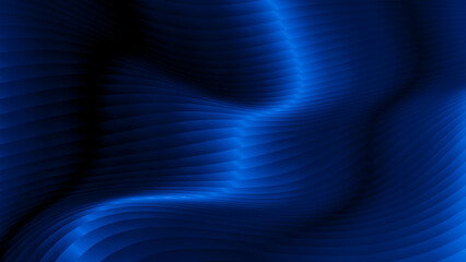 Wall Mural - abstract blue background with smooth lines in it and some smooth folds in it