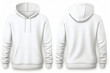 © Rochilah - Front and Back of an Editable male white Hoodie generated AI