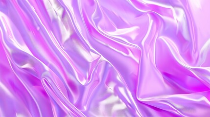 Aufkleber - Beautiful purple pink silk satin background Soft folds Shiny fabric Luxury lilac background with copy space for design Web banner Flat lay top view Birthday wedding Christmas Valentine : Generative AI