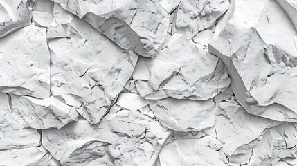 Fototapete - Black and white background Rock texture 3d effect Gray stone background Wide grunge banner with stone surface texture Website header : Generative AI