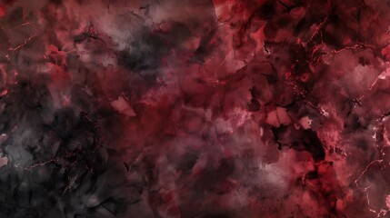 Leinwandbilder - Black dark red burgundy abstract watercolor Hand painted Marble effect Colorful artistic background with space for design Bright Birthday Valentine Moms Day Christmas Template : Generative AI