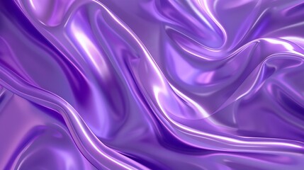 Aufkleber - Purple silk satin background Liquid wave effect Soft wavy folds on shiny fabric Luxurious fabric backdrop with copy space for design Christmas valentine Valentines day birthday holiday : Generative AI