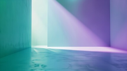 Aufkleber - Abstract colorful background Purple blue green background with copy space for design Web banner : Generative AI