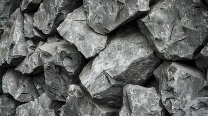 Aufkleber - Rock texture Gray grunge background with copy space for design Web banner Mountain texture Detail : Generative AI