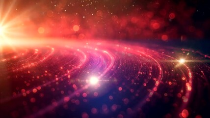 Wall Mural - Abstract background motion lights. Seamless looping time-lapse 4k video animation background