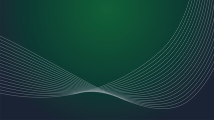 dark green abstrct background wallpaper design vector image with curve line for backdrop or presenta