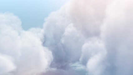 Wall Mural - passing soft cloud on blue sky. passing clouds on blue sky background.
