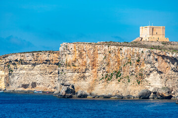 Canvas Print - Santa Marija Tower Comino - Malta