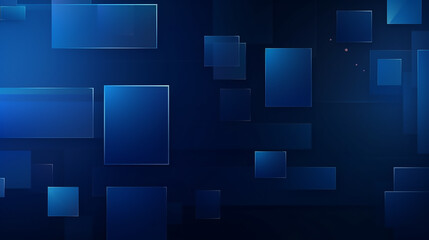 Wall Mural - abstract blue square background.  technology futuristic digital graphic concept blue square, line technology Wireframe background with plexus effect.