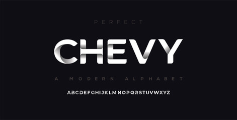 Poster - Futuristic style alphabet. Thin segment line font, minimalist type for modern futuristic logo, elegant monogram, digital device and hud graphic. Minimal style letters, vector typography design.