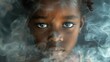Portrait of a Young African Girl Generative AI