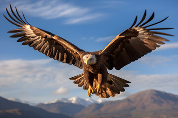  Majestic Mid-Flight Picture of an Aguila (Eagle) Soaring Above a breathtaking Landscape