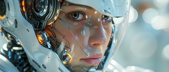 Aufkleber - A doctor can use AI robots in the future to diagnose patients, give them care, and increase their health accuracy. Medical research and development offers a way to improve the health of patients.