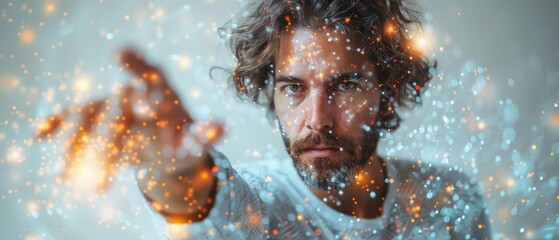Aufkleber - Innovator and businessman active in global data and network exchanges, metaverses, AI, and the transformation of big data into digital networks.