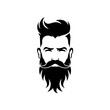 Goatee Beard Vector Logo