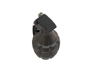 Sticker - Grenade isolated on background. 3d rendering - illustration