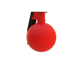 Sticker - Grenade isolated on background. 3d rendering - illustration