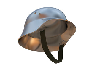 Wall Mural - War helmet isolated on background. 3d rendering - illustration