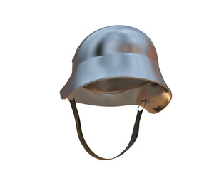 Canvas Print - War helmet isolated on background. 3d rendering - illustration