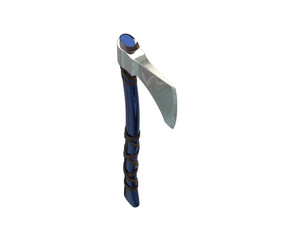 Warrior axe isolated on background. 3d rendering - illustration