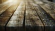 Close up of a wooden table with a blurry background. Suitable for various design projects