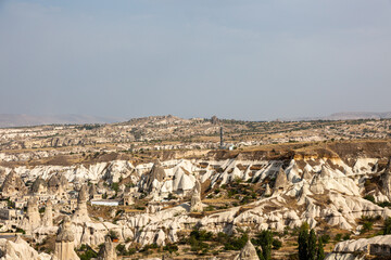 Famous rock formations in phallic shape, Cappadocia, Turkey