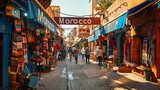 Fototapeta Fototapeta uliczki - The narrow streets of Morocco.