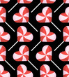 Candy love Pattern seamless. Lollipop heart Background. romantic texture