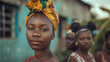 Portrait of African women outdoors
