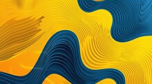 Abstract Background Modern Hipster Futuristic Graphic. Yellow Background With Stripes. Vector Abstract Background Texture Design, Bright Poster, Banner Yellow And Blue Background Vector Illustration.
