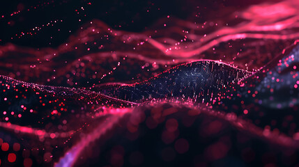 Wall Mural - red and black abstract background with a smooth wave.