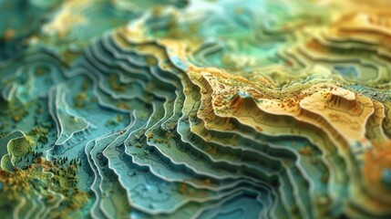 Wall Mural - topography map abstract