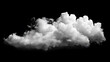 Soft and fluffy white cloud isolated on a transparent background. Use it to add a touch of whimsy to your next project.