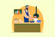 © NoemiEscribano - Father and Child Cooking Together in a Cozy Kitchen