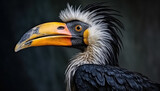 Fototapeta  - Hornbill with huge beak bird