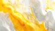 Background Texture Pattern in the Style of Yellow, White, and Grey, Swirling Marble Ink Fluid Elegance created with Generative AI Technology