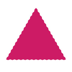 Wall Mural - triangle vector icon isolated on white background, triangle logo design