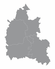 Wall Mural - Oxfordshire County administrative map