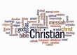 Word Cloud with CHRISTIAN concept create with text only