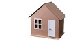 © Amparo Garcia - Cardboard house on transparent background, housing concept