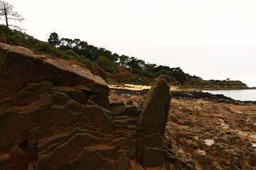 View on the tip of Penn al Lann located in the Carantec commune in the Finistère department of Brittany