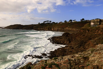 View on the Tip of Petit Minou in the commune of Plouzané, Brittany